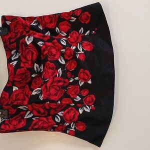 WHBM "Midnight Rose" Satin Look Bustierre in Size 14